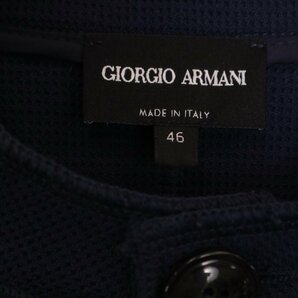 GIORGIO ARMANI ジョルジオアルマーニ 6LSG50 ネイビー マオカラージャケット ネイビー 46 ジャケット ウール メンズ 中古の画像6