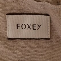 FOXEY フォクシー グレー 37438 LITTLE PARKA リトルパーカーフォックスファー付き カシミヤ ニット パーカー 40 レディース_画像6