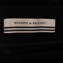 BORDERS at BALCONY ボーダーズアットバルコニー 19AW ネイビー BD1921-3H-08 メルトンジャージーウールスカート 38 レディース_画像7