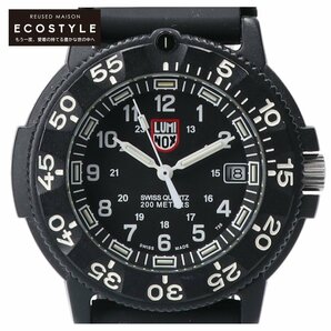 1円 LUMINOX ルミノックス 3000/3900 ORIGINAL NAVY SEAL 3000 SERIES Ref.3001 ネイビー シールズ デイト クォーツ ベルト欠品の画像1