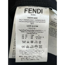 美品/国内正規/21年製 FENDI フェンディ FDB707 AIDE クルーズ ベルト付 ドレス/ ワンピース 38 ブラック レディース_画像6