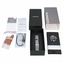 【新品同様】GARMIN ガーミン 010-02241-83 vivomove Luxe Silver Milanese ハイブリッド スマートウォッチ 腕時計_画像7