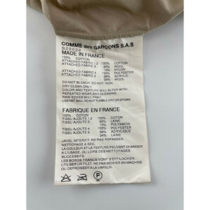 COMME des GARCONS SHIRT コムデギャルソンシャツ フランス製 S22032 ベージュ パッチワークシャツ L メンズの画像5