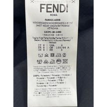 FENDI フェンディ ×K-WAY ブラック ズッカ柄 リバーシブル クロップドマウンテンパーカー S レディース_画像6