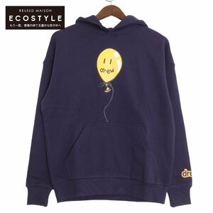 ドリューハウス DREW HOUSE Dark Navy Joy Hoodie ダークネイビー XS トップス コットン メンズ 中古