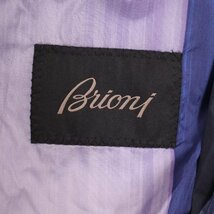 Brioni ブリオーニ SLN500 マルチチェック ナイロンジャケット ブルー L ジャケット ナイロン メンズ 中古_画像7