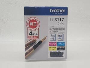 ★ R60307　新品　brother ブラザー　純正　インクカートリッジ　LC-3117-4PK　4色入り ★