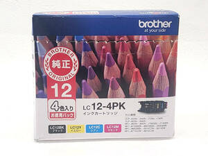 ★ R60307　新品　brother ブラザー　純正　インクカートリッジ　LC12-4PK　4色入り ★