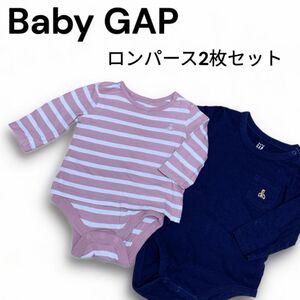 ロンパース　2枚セット　60 80 GAP baby ギャップベビー　 男の子 女の子 ベビー服　長袖