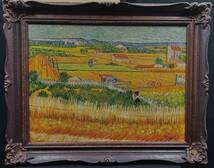 模写　掘り出し物　静物画　油彩　手書き　ゴッホ Vincent van Gogh　12号　サイン有り　額装有り ギャラリー販売　骨董　絵画_画像1
