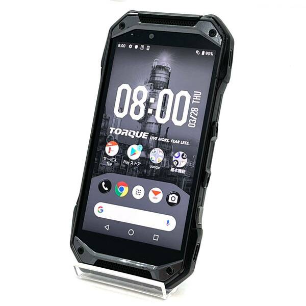 TORQUE G04 KYV46 ブラック au SIMロック解除済み 白ロム 64GB タフネス スマホ本体 送料無料 Y47MR