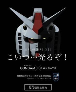 機動戦士ガンダム　40周年記念数量限定 ガンダムヘッド型メガネケース　超貴重限定商品　ガンダムフィギュア【安心の送料込み】ガンプラ 