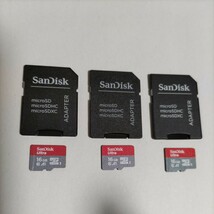 SanDisk microSDHCカード、16GBの３枚セットです。ラズパイ用に使っていました。_画像1
