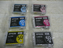 純正　EPSON　エプソン純正インク 　IC6CL50　 ふうせん　 6色セット　_画像1