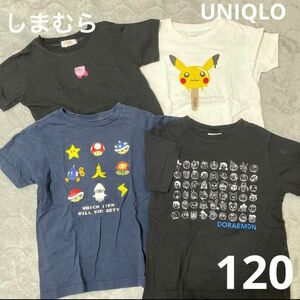 UNIQLO UT Tシャツ　半袖 120 ポケモン　マリオ　カービィ　キャラ　ドラえもん　GU ゲーム　子供　キッズ　トップス