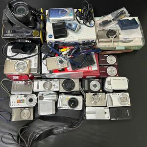 デジカメまとめ Canon IXY Nikon COOLPIX FUJIFILM FINEPIX Panasonic LUMIX CASIOEXILIM SONY Cyber-Shot OLYMPUSμ（動作未確認 中古品）