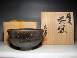 Fumio Kawabata Bizen Tea Bowl "Shoin" Ryu Horiuchi и Nonaka Sosai Hanashido M951