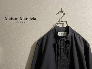 ◯ イタリア製 Maison Martin Malgiera 10 ランダム ブザム シャツ / メゾン マルタンマルジェラ スタンドカラー グレー 44 Mens #Sirchive