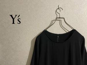 ◯ 未使用タグ付き Y's Yohji Yamamoto レーヨン カットソー / ワイズ ヨウジヤマモト Tシャツ ブラック 黒 2 Ladies #Sirchive