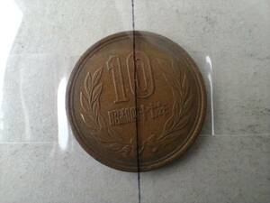 エラーコイン 昭和47年 10円銅貨 10円硬貨 10円玉 昭和四十七年 十円硬貨 十円玉 斜打 傾打ズレ 斜打刻 傾打ずれ 斜め打ち エラー硬貨 斜め