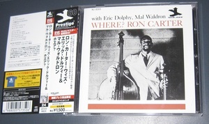 ♪♪即決CD　ロン・カーター with エリック・ドルフィー マル・ウォルドロン　名盤 「Where? 」帯付 2009盤　RVGリマスター Prestige ♪