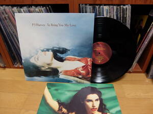 希少　PJ HARVEY　to bring you my love UK direct metal mastering盤　両面手書きマト 