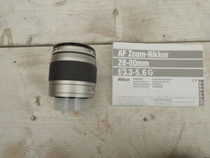 M10437 NIKON AF-Nikkor 28-80mm f/3.3-5.6G φ58 ∞-0.35m/1.15ft 説明書付 現状 レンズ良好 本体汚れあり ゆうぱっく60 0603