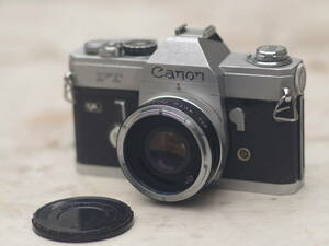 M10487 Canon FT CF1 AUTO TELEPLUS 2X付 QL フィルムカメラ シャッター良好 現状 ゆうぱっく60 0603