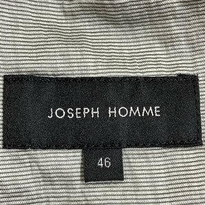 ジョセフオム JOSEPH HOMME 光沢グレーボーダー サマージャケット サイズ46(C88-94)の画像3