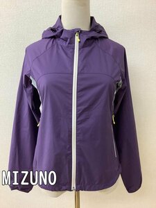 MIZUNO Mizuno лиловый Wind брейкер обратная сторона . розовый цветочный принт. лента размер S