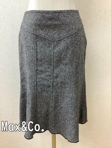 Max&Co. マックス&コー 黒白ツイードスカート ピンクネップ サイズ38