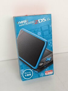 【動作確認済】 new 2DS LL ブラック×ターコイズ 任天堂 NINTENDO 2DS 本体 / 30 (KSF014619D)