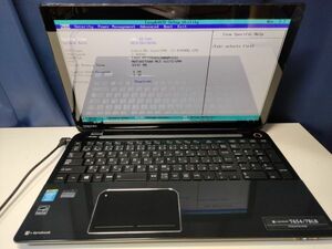【ジャンク】東芝 dynabook T654/78LB i7仕様(CPU等欠品) BIOS起動可能 マザーボード 液晶割れ キーボード【動作確認済み】