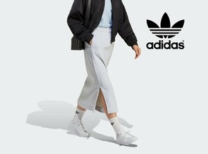 Lサイズ adidas アディダスオリジナルス プレミアム エッセンシャルズ スカート ロングスカート タイトスカート スウェットスカート 婦人服