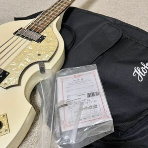 新品同様 Hofner Ignition Bass White Limited Color ヘフナー エレキベース 限定色 ホワイト バイオリンベースの画像10