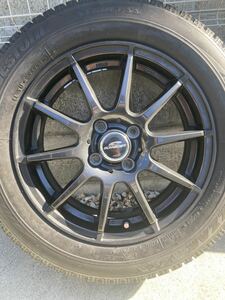 シュナイダー 15in 5.5J +45 PCD100 BRIDGESTONE BLIZZAK VRX 175/65R15 シビック フィット スイフト ノート カローラ スプラッシュ