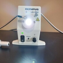 OLYMPUS　オリンパス　LG-PS2 顕微鏡用光源装置　SZX-TLGAD ライトガイド付き　ファイバー光源　動作確認済_画像4