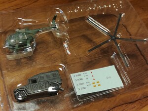 エフトイズ ヘリボーンコレクション2 1/144 カイユース OH-6 高機動車 2A 陸上自衛隊仕様 ヘリコプター JGSDF F-toys