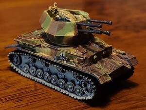 ワールドタンクミュージア厶 vol.8 1/144 Ⅳ号対空戦車 ヴィルベルヴィンド 3色迷彩 ドイツ 海洋堂 WTM