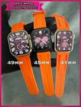 ウルトラ 49mm ultra 動画 オレンジ 極厚アップルウォッチソリッドラバーベルト 45mm44mm42mm　APPLEWATCH　金具４色から_画像8