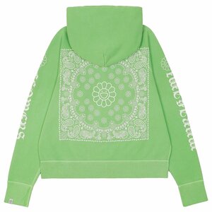 新品 Flower Bandana Sweat Hoodie BRIGHT GREEN 村上隆 フラワー バンダナ スウェット フーディー パーカー グリーンカラー size：XL