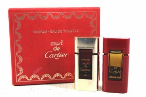 Cartier カルティエ ミニ香水 セット パルファン マスト ド カルティエ フレグランス 非売品 4ml 89％VOL. サイズ 箱あり フランス製 香水