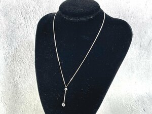 4℃ ネックレス 4℃ SILVER STERLING 刻印 二連 ストーン ネックレス ペンダント アクセサリー