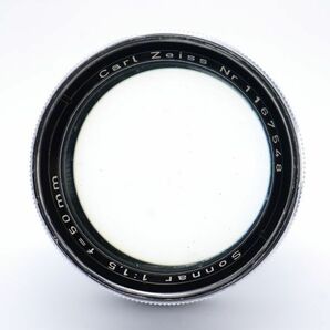 ☆難あり☆Carl Zeiss Sonnar 50mm F1.5 コンタックス用 カールツァイス 単焦点レンズ☆保証付☆R729の画像4