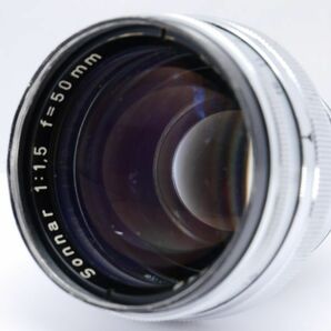 ☆難あり☆Carl Zeiss Sonnar 50mm F1.5 コンタックス用 カールツァイス 単焦点レンズ☆保証付☆R729の画像2