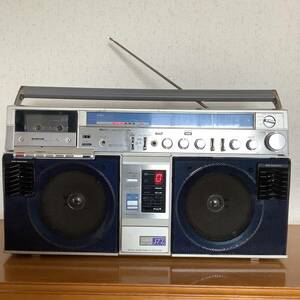 ★アイワAIWA大型ラジカセ　ＣＳ－Ｊ７７　MKⅡ ラジオAM/FM／カセット／外部入力動作品★