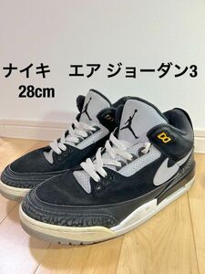 NIKE AIRJORDAN3 RETRO THSP エアジョーダン3レトロスニーカーブラック系 28cm【中古】 