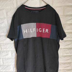 トミーヒルフィガー 半袖Tシャツ ブラック Mサイズ コットン