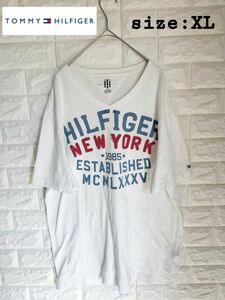 トミーヒルフィガー Tシャツ ホワイト XL