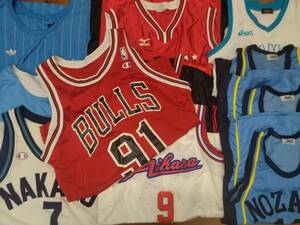 【C033】バスケットボール　ユニフォーム　S～LLサイズ　ゲームシャツ　20点セット BULLS